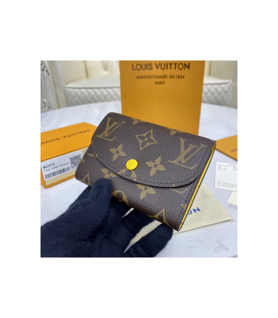Louis Vuitton Monogram Canvas Rosalie Coin Purse Yellow view 2