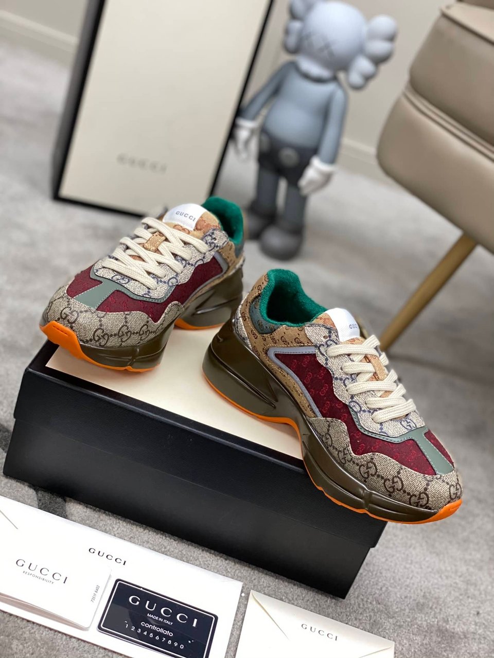 Gucci Women’S Gg Rhyton Sneaker ?619891 99Wg0-6060 view 11