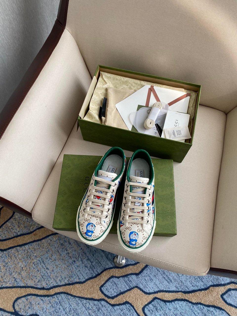 Gucci Tennis 1977 Doraemon Sneaker White view 4