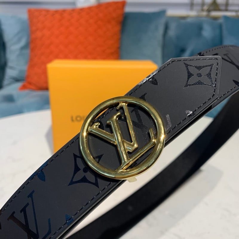 Louis Vuitton LV Circle 30mm Reversible Belt M0139W Gold view 7