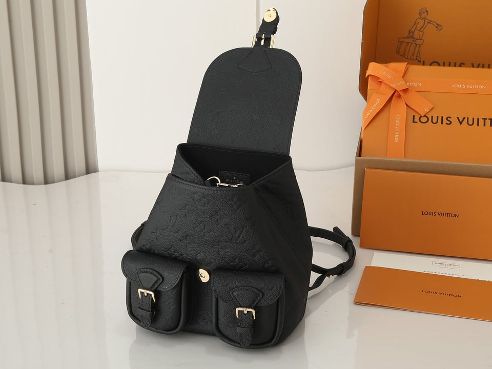 Louis Vuitton Backup Monogram Empreinte Leather – Women – Handbags Black view 8