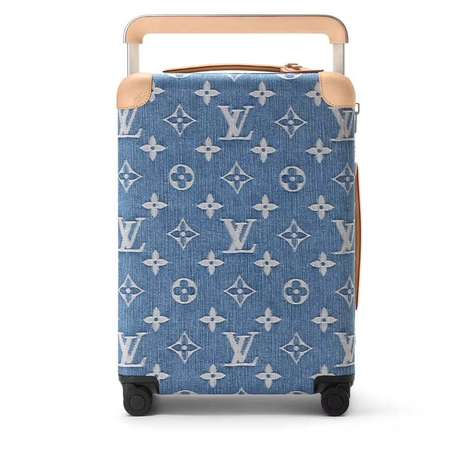 Louis Vuitton Horizon 55 Suitcase Monogram Cotton Canvas Denim Blue 55Cm M24314 view 2