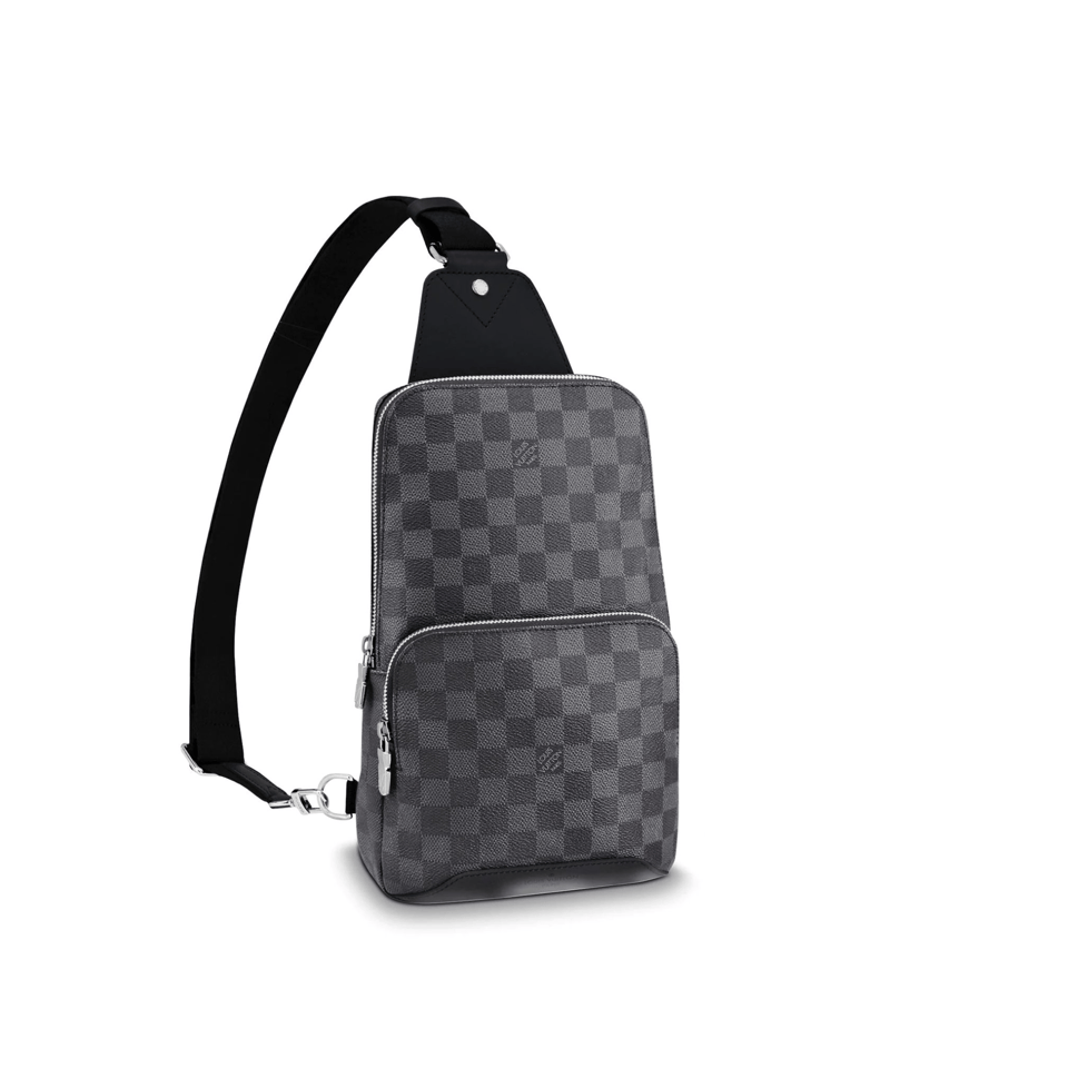 Louis Vuitton Avenue Slingbag Damier Infini Onyx Silver 31Cm N40097 Bag For Men view 2