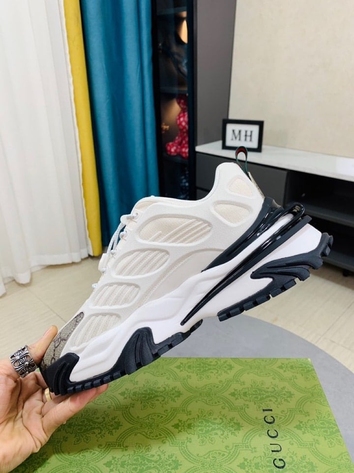 Gucci Gg Men?S Sneaker Rubber Leather White view 5