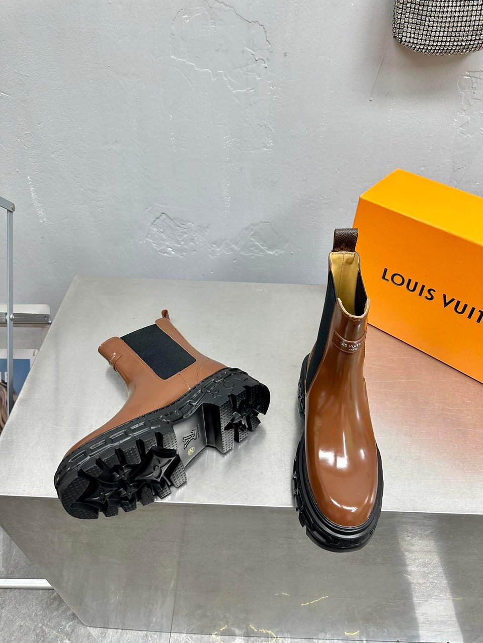Louis Vuitton Lv Record Chelsea Boot Brown view 8