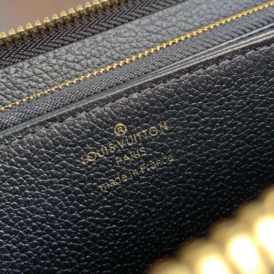 Louis Vuitton Monogram Empreinte Zippy Wallet Black 19.5cm view 8