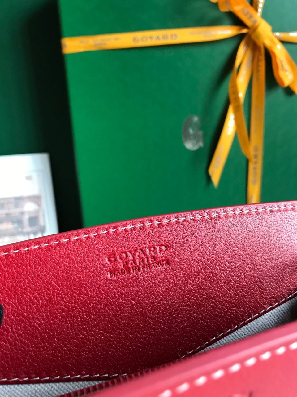 Goyard Rouette Structuré Mini Bag 21 Cm Classic Red Goyardine Canvas And Calfskin view 4
