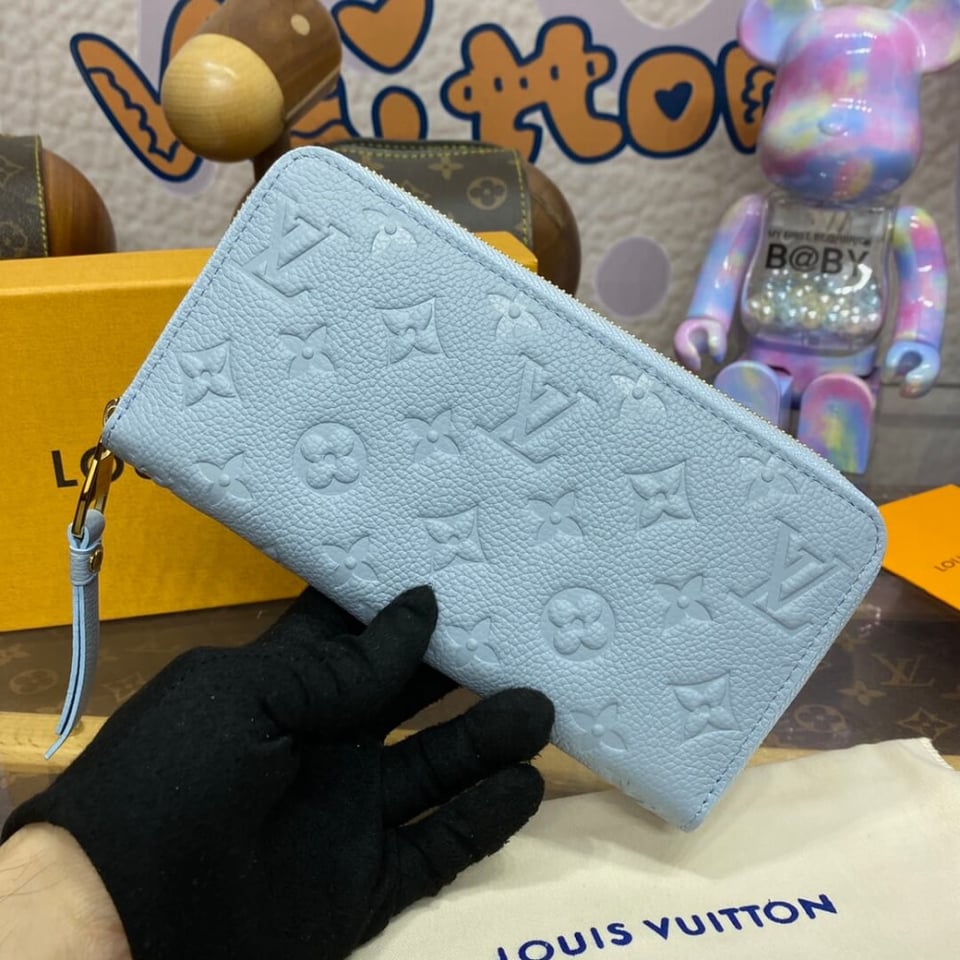 Louis Vuitton Monogram Empreinte Zippy Wallet Blue Hour view 5
