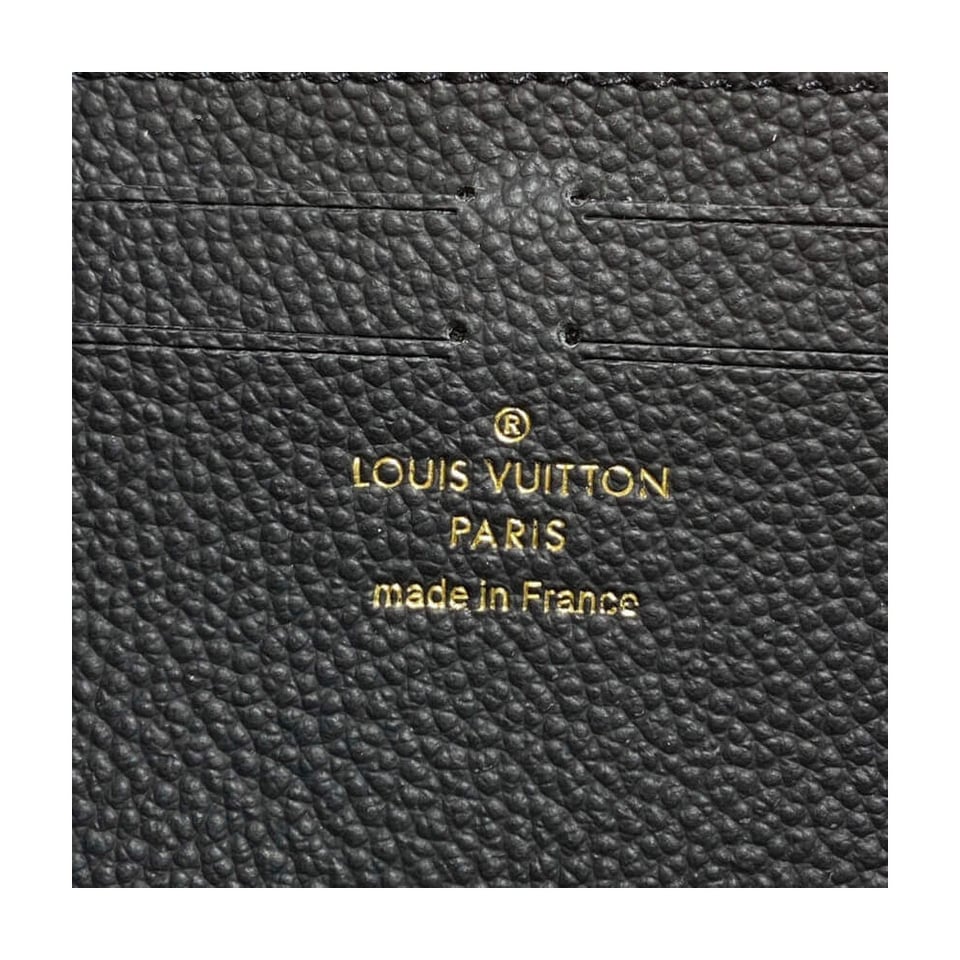 Louis Vuitton Monogram Empreinte Leather Clemence Wallet Black view 7