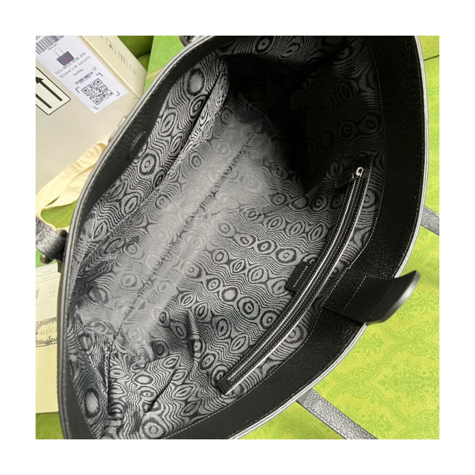 Balenciaga x Gucci Hacker Medium Tote Bag Black view 10