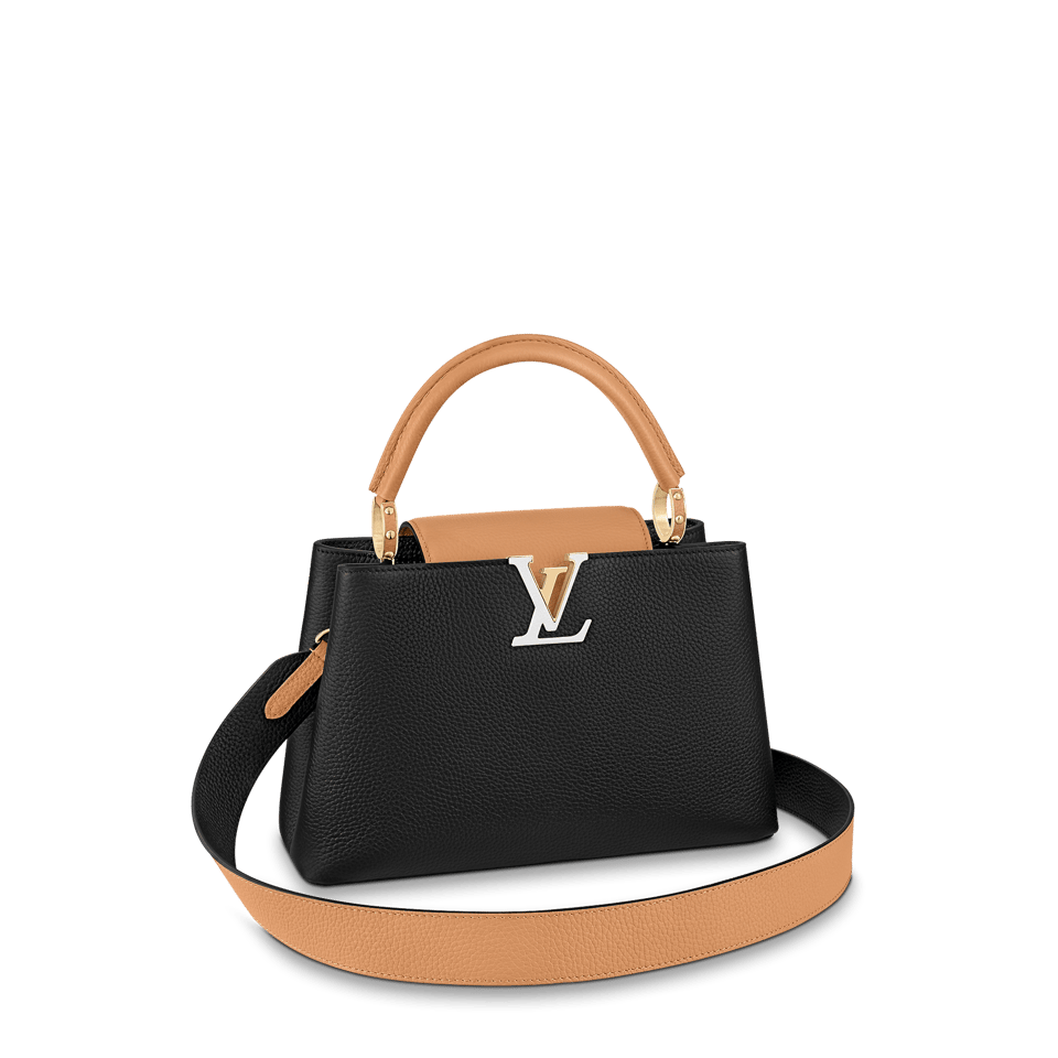 Louis Vuitton Capucines Mm Black 27Cm M59466