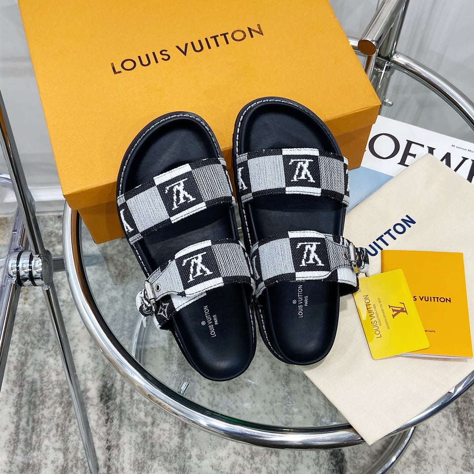 Louis Vuitton Bom Dia Flat Comfort Mule Black view 3