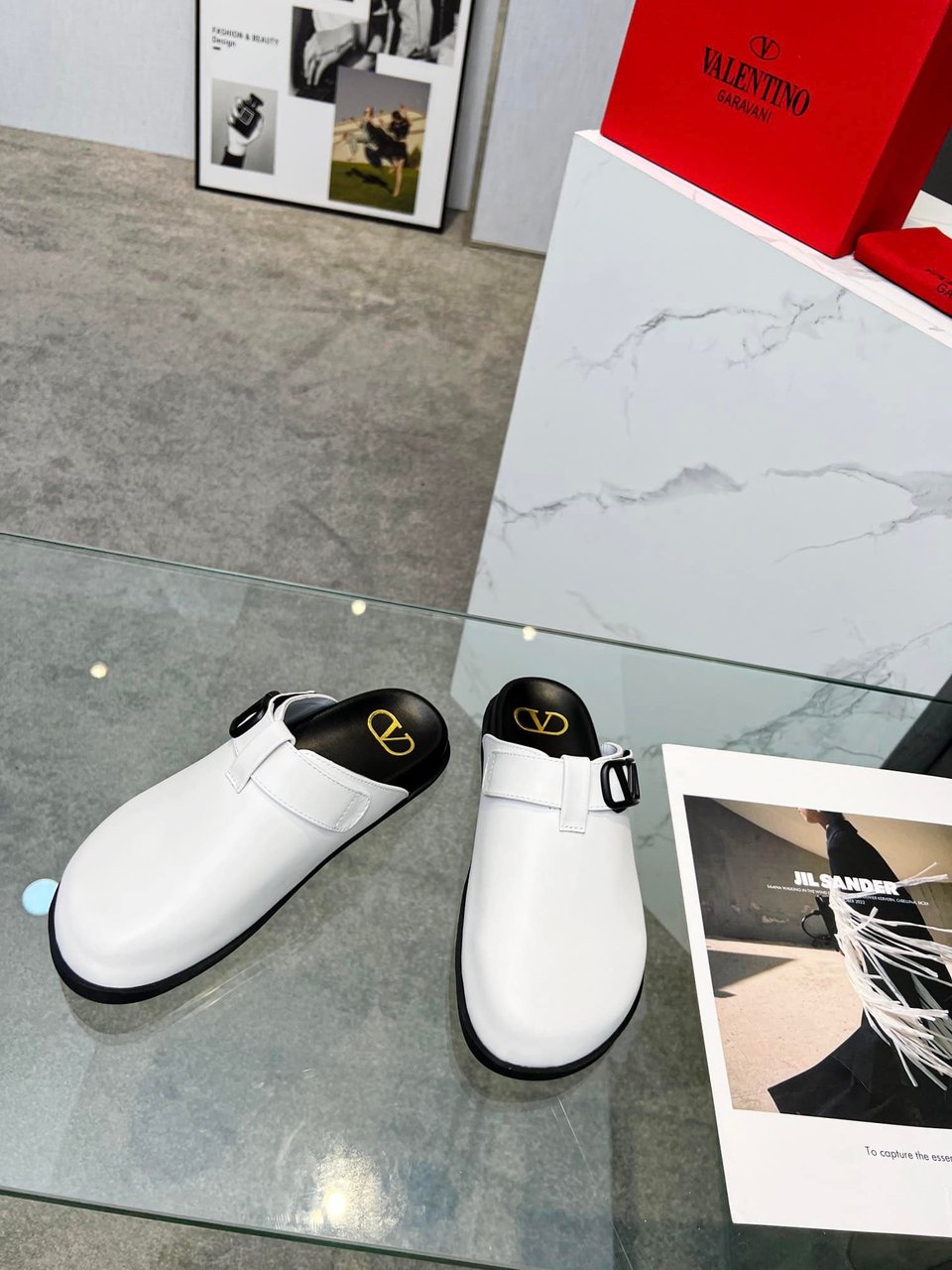 Valentino Garavani Vlogo Clog White view 10