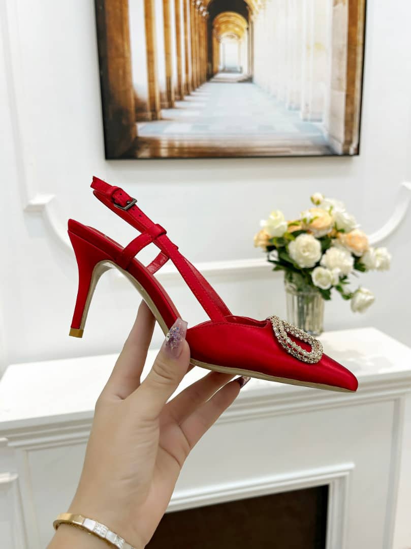 Valentino Garavani Vlogo Signature Patent Slingback Pump Red view 4