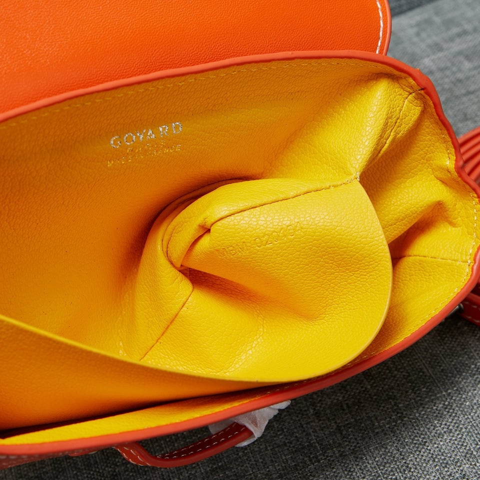Goyard Saigon Souple Mini Bag Orange Canvas 20cm view 10