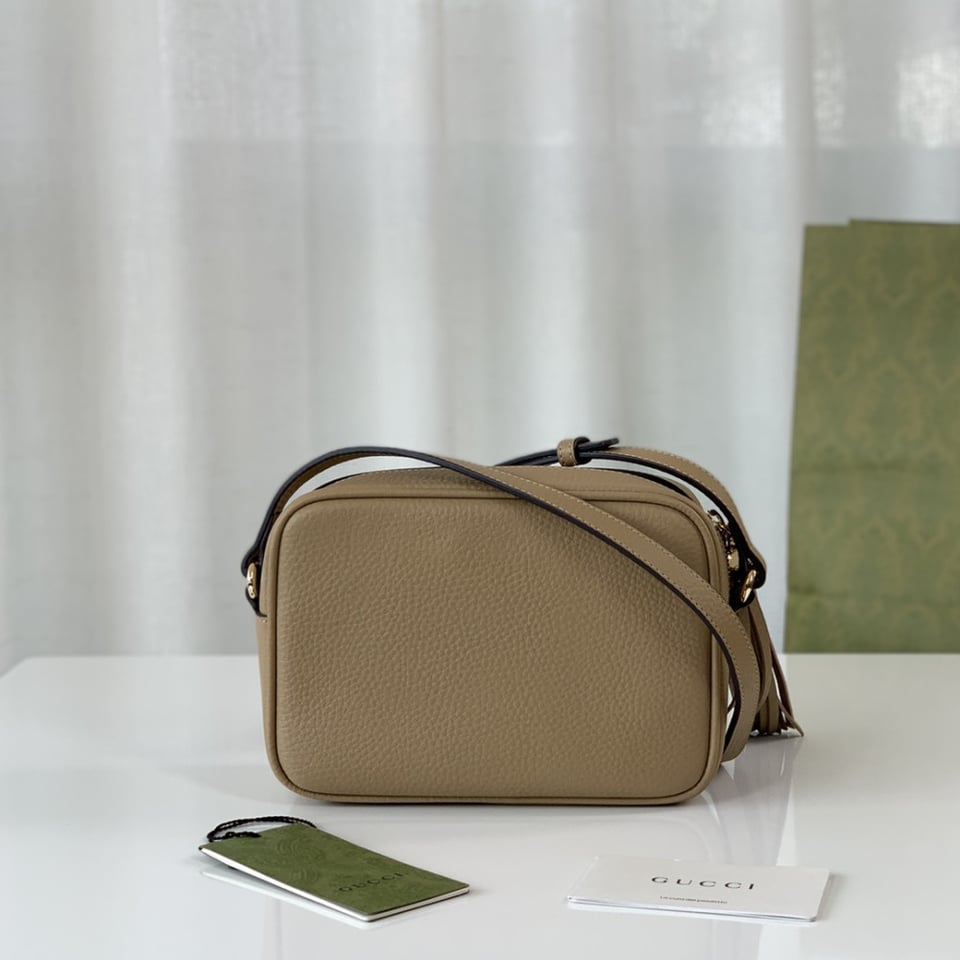 Gucci Soho Small Leather Disco Bag Apricot view 12