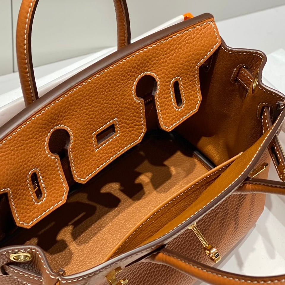 Hermes Birkin 20Cm Gold Togo Leather Gold Hardware view 10