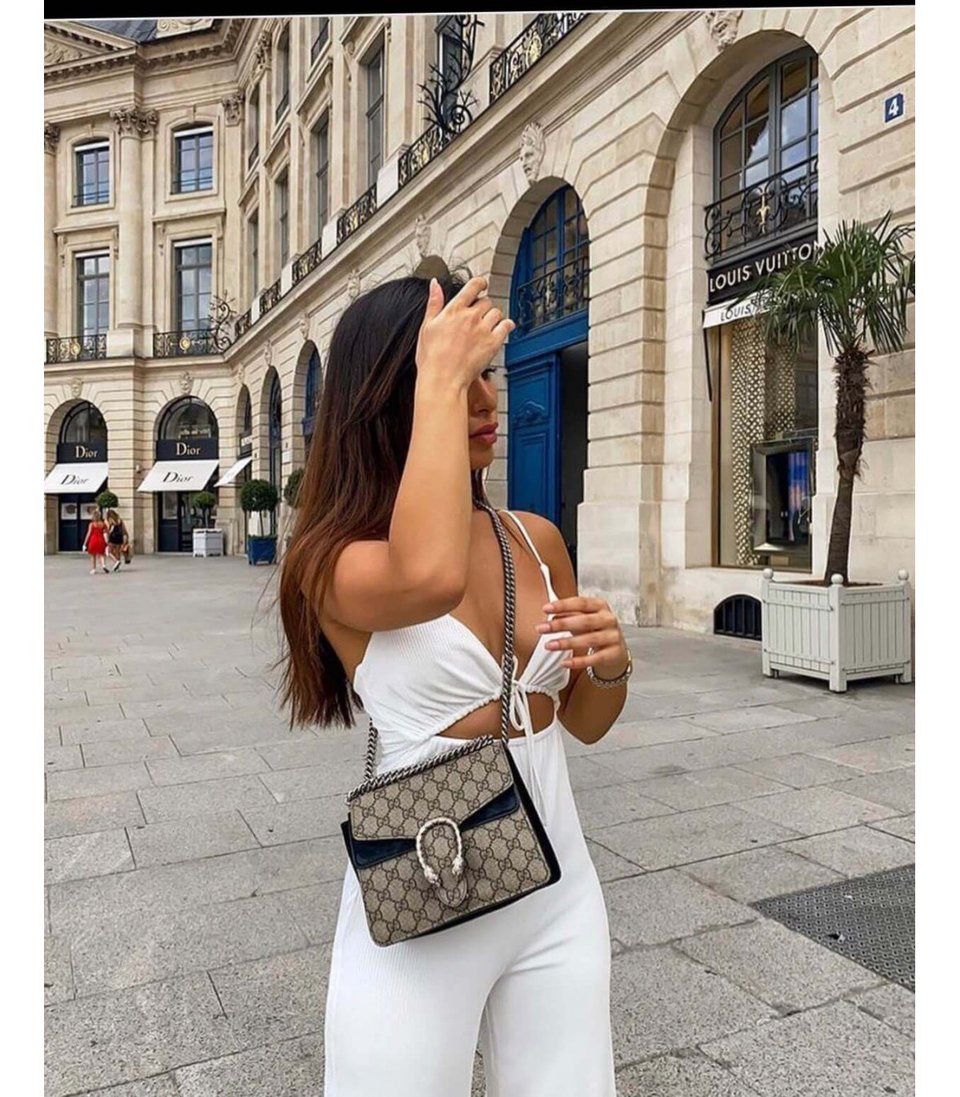 Gucci Dionysus GG Supreme Mini Bag Black 20cm view 4