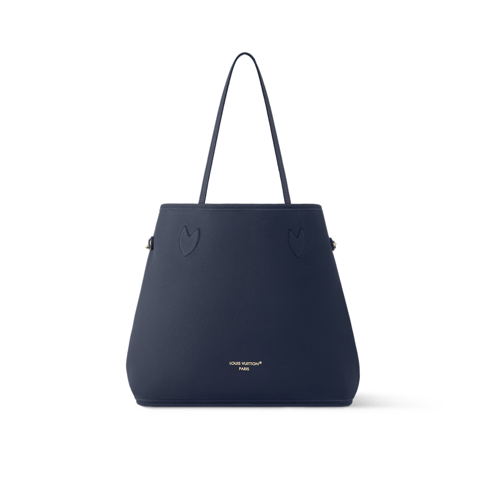 Louis Vuitton Neverfull Inside Out MM Medium Navy Tote Bag 31cm/12.2in M14904 view 4