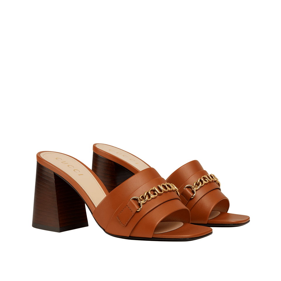 Gucci Signoria Slide Sandal In Brown 786595 Aaboc 2176 view 2