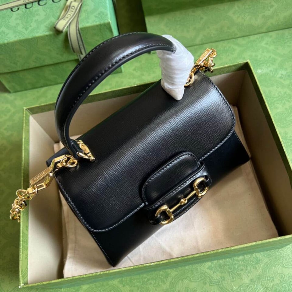 Gucci Horsebit 1955 Leather Top Handle Bag view 8