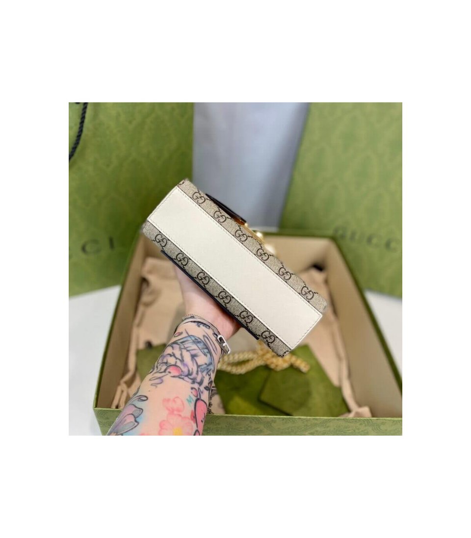 Gucci Padlock Small GG Shoulder Bag White view 15