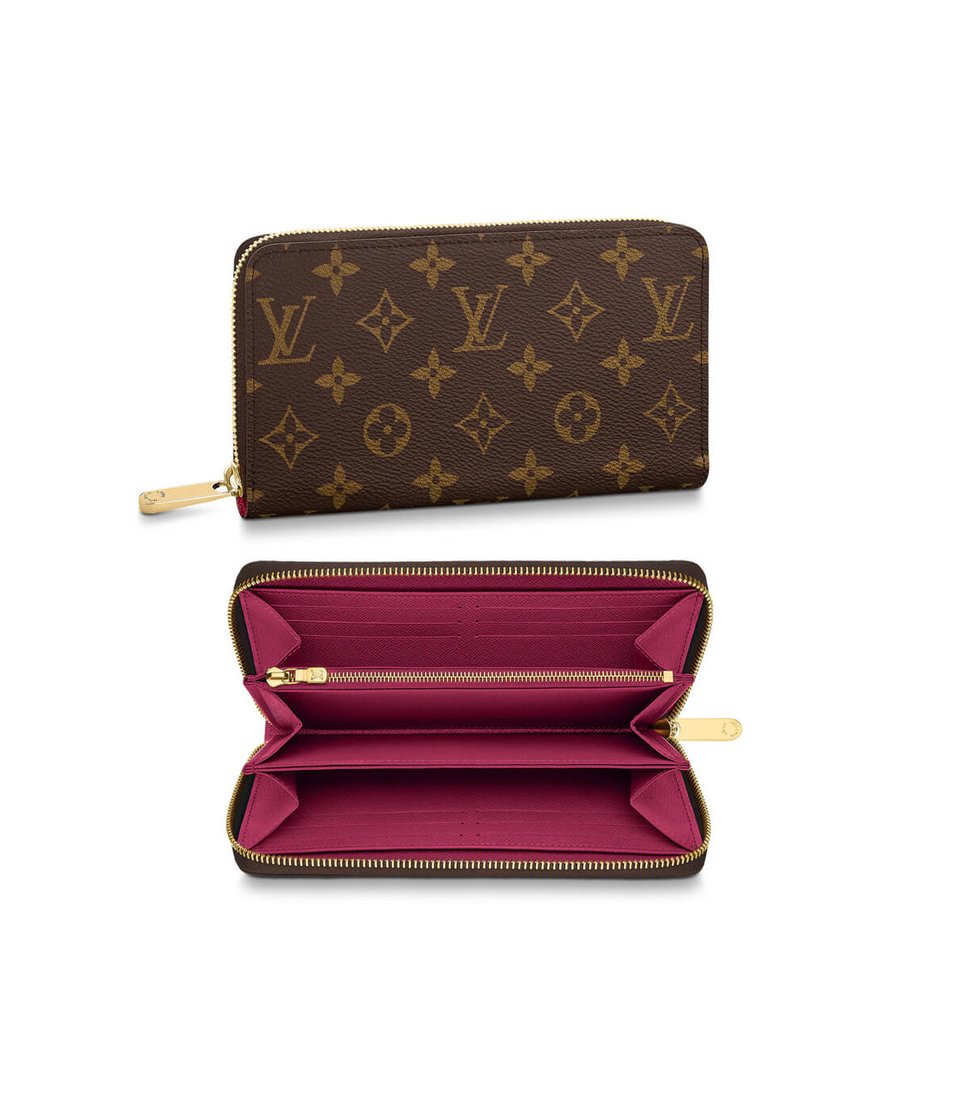 Louis Vuitton Monogram Zippy Wallet Fuchsia view 2