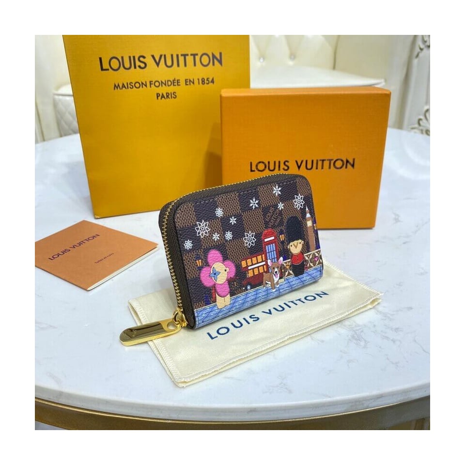 Louis Vuitton Damier Ebene Zippy Coin Purse view 4
