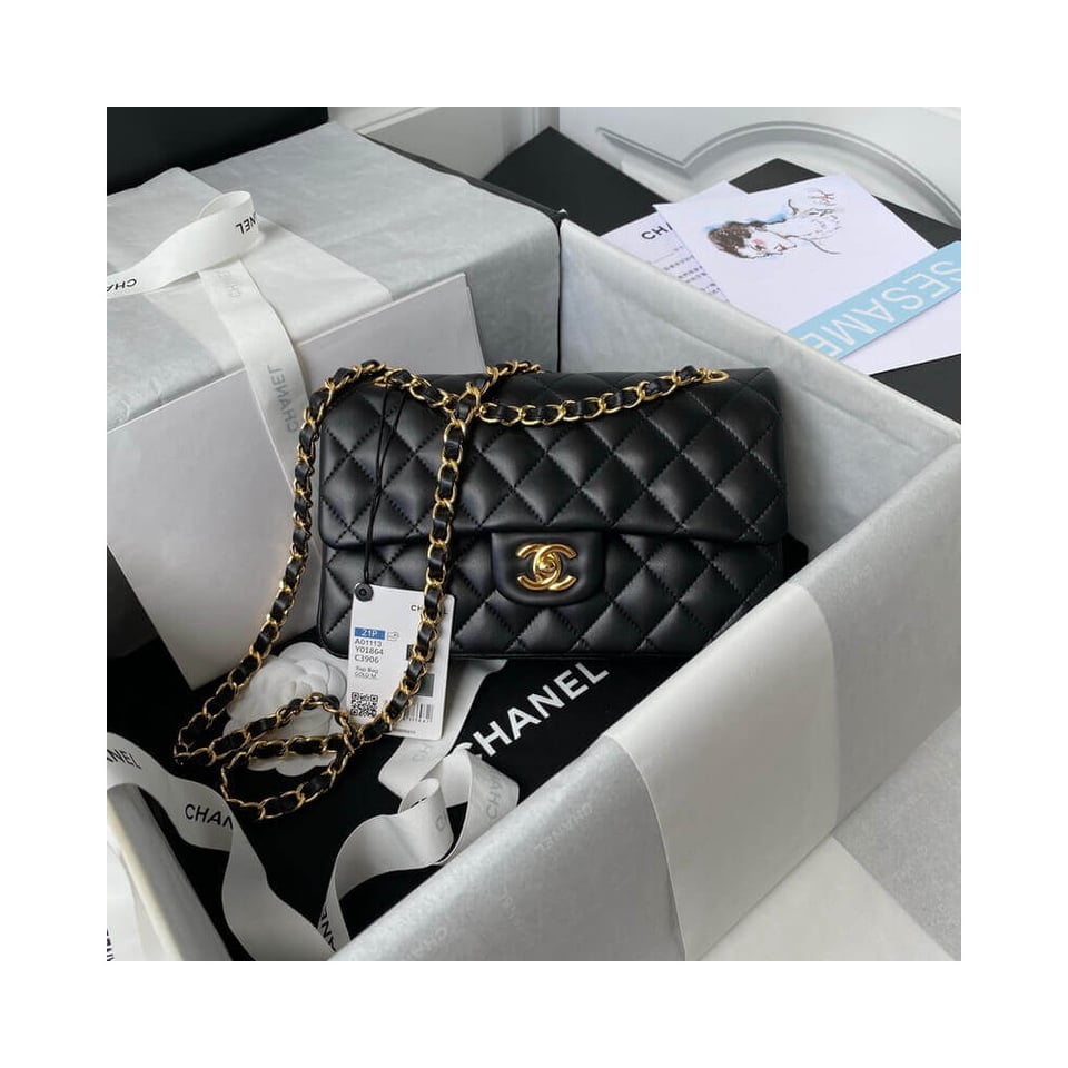 Chanel Lambskin Small Double Flap Bag 23cm view 3