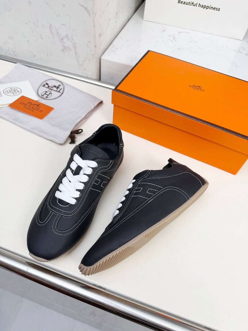 Hermes Master Sneakers Noir Color Calfskin H261009Z view 7