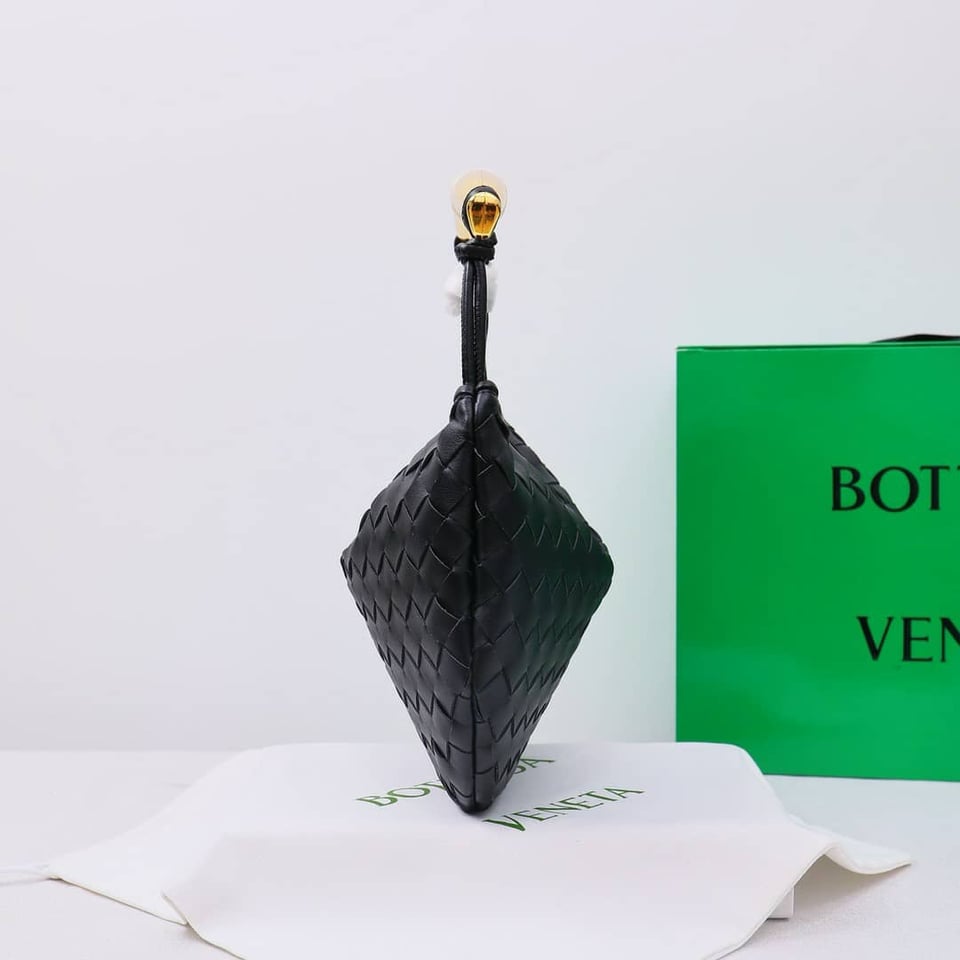 Bottega Veneta Sardine Handle Bag Black 33Cm view 5