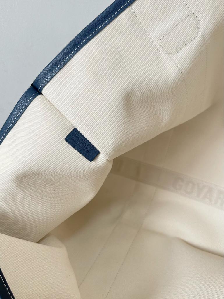 Goyard Goya Villette Tote 45Cm Navy Canvas view 4