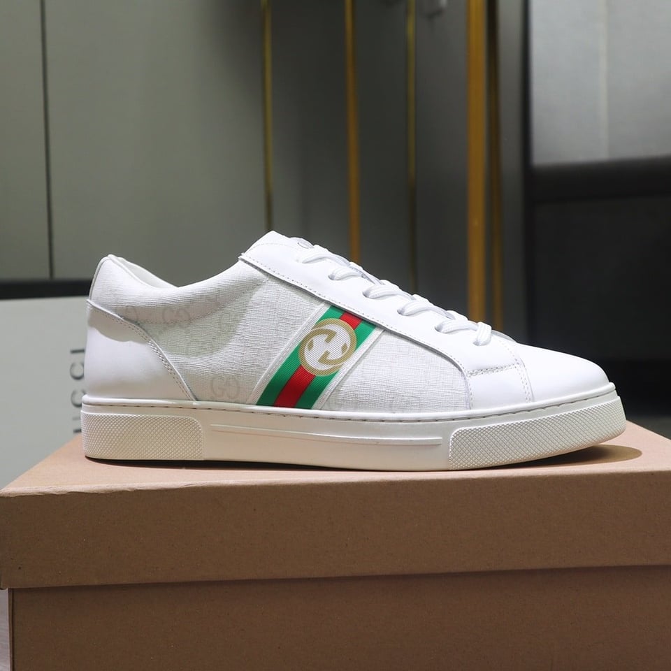 Gucci Gg Supreme White Sneaker Gg With Web view 3
