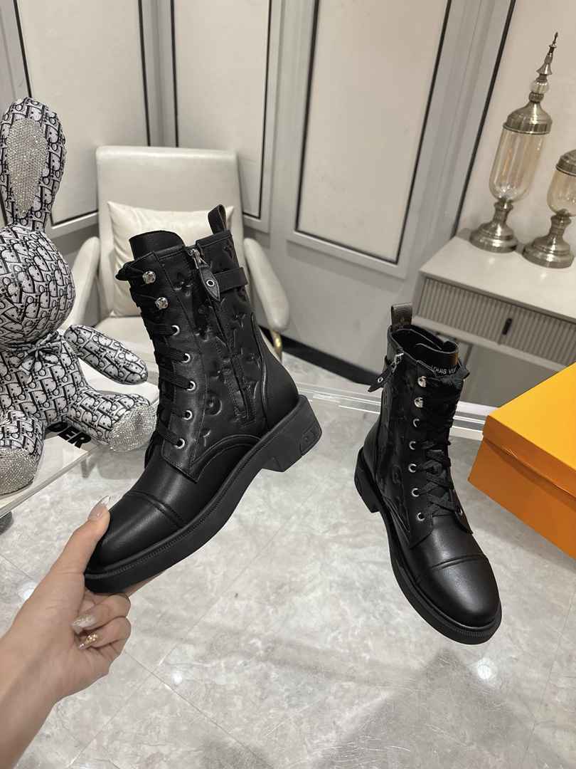 Louis Vuitton Citizen Flat Ranger Boot Monogram Black view 3
