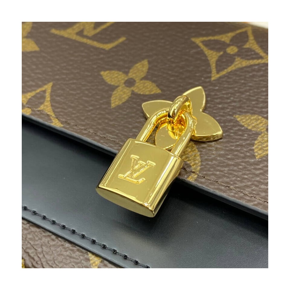 Louis Vuitton Flower Compact Wallet Black view 7