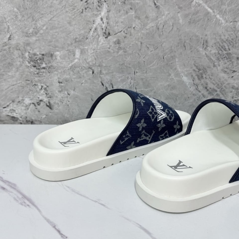 Louis Vuitton Miami Mule Denim Blue view 5
