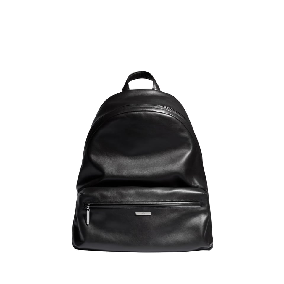 Gucci Tag Large Backpack 875226 Black Leather 45cm/17/7in