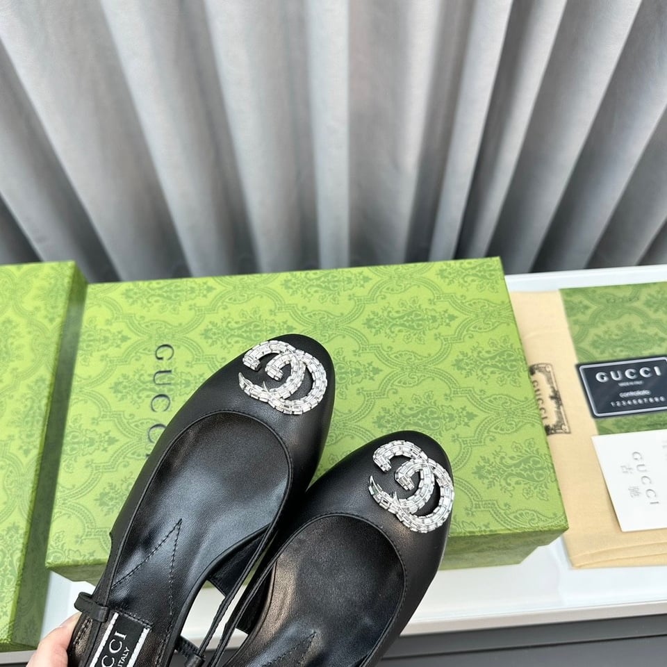 Gucci Women’S Ballerina With Double G Black view 4