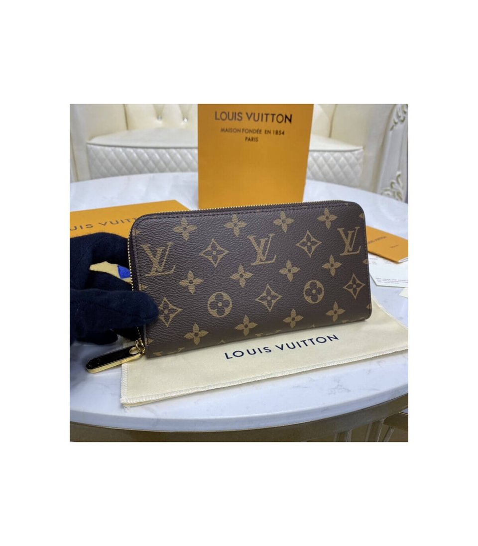 Louis Vuitton Monogram Zippy Wallet Brown view 3