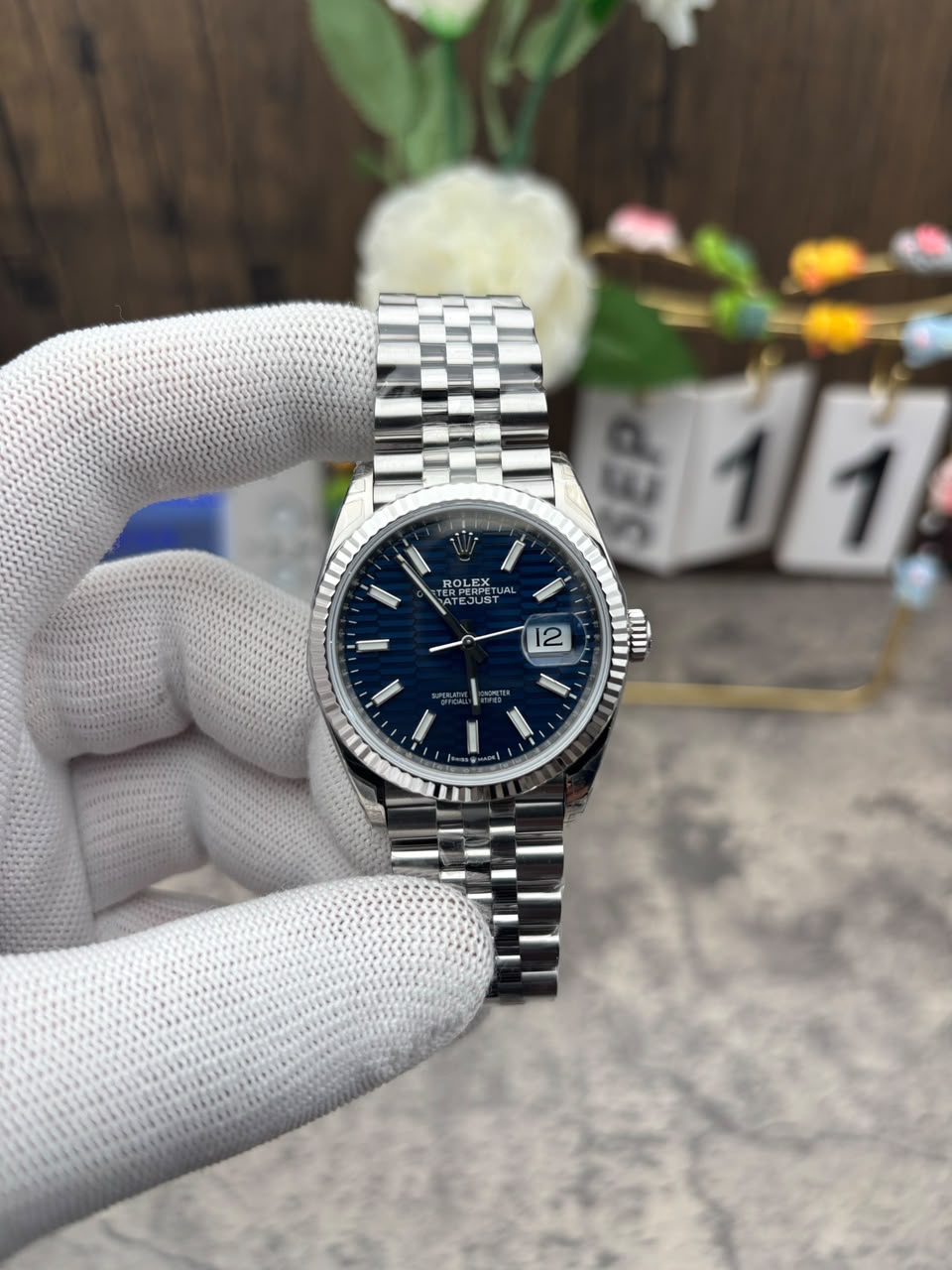 [SUPER CLONE] Rolex Datejust 41mm Dial Blue Watch view 2