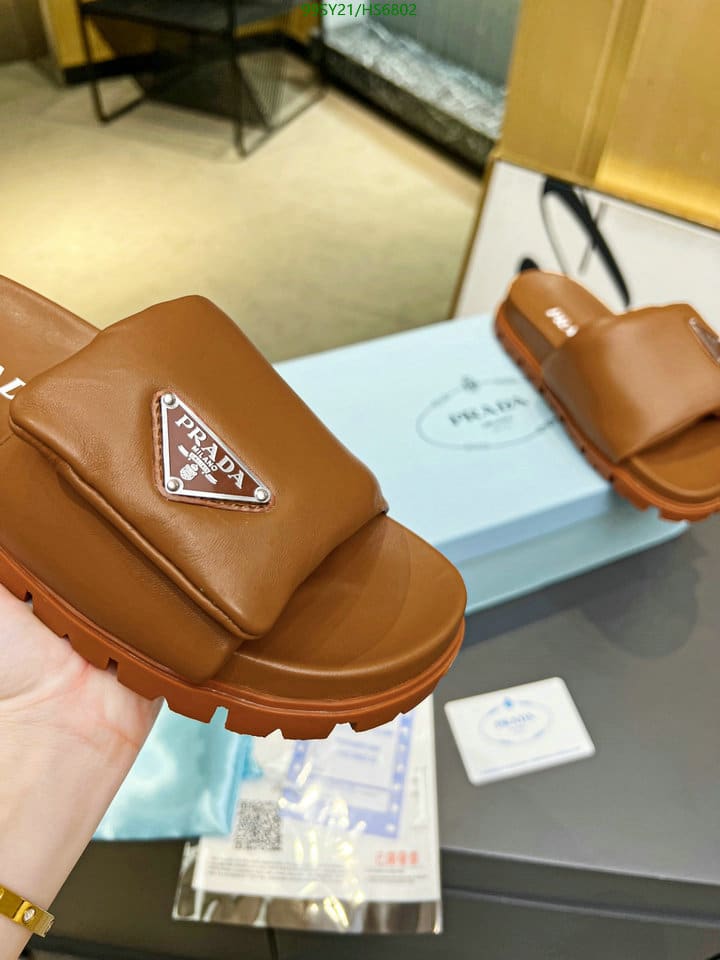 Prada Soft Padded Nappa Leather Slides Brown view 9