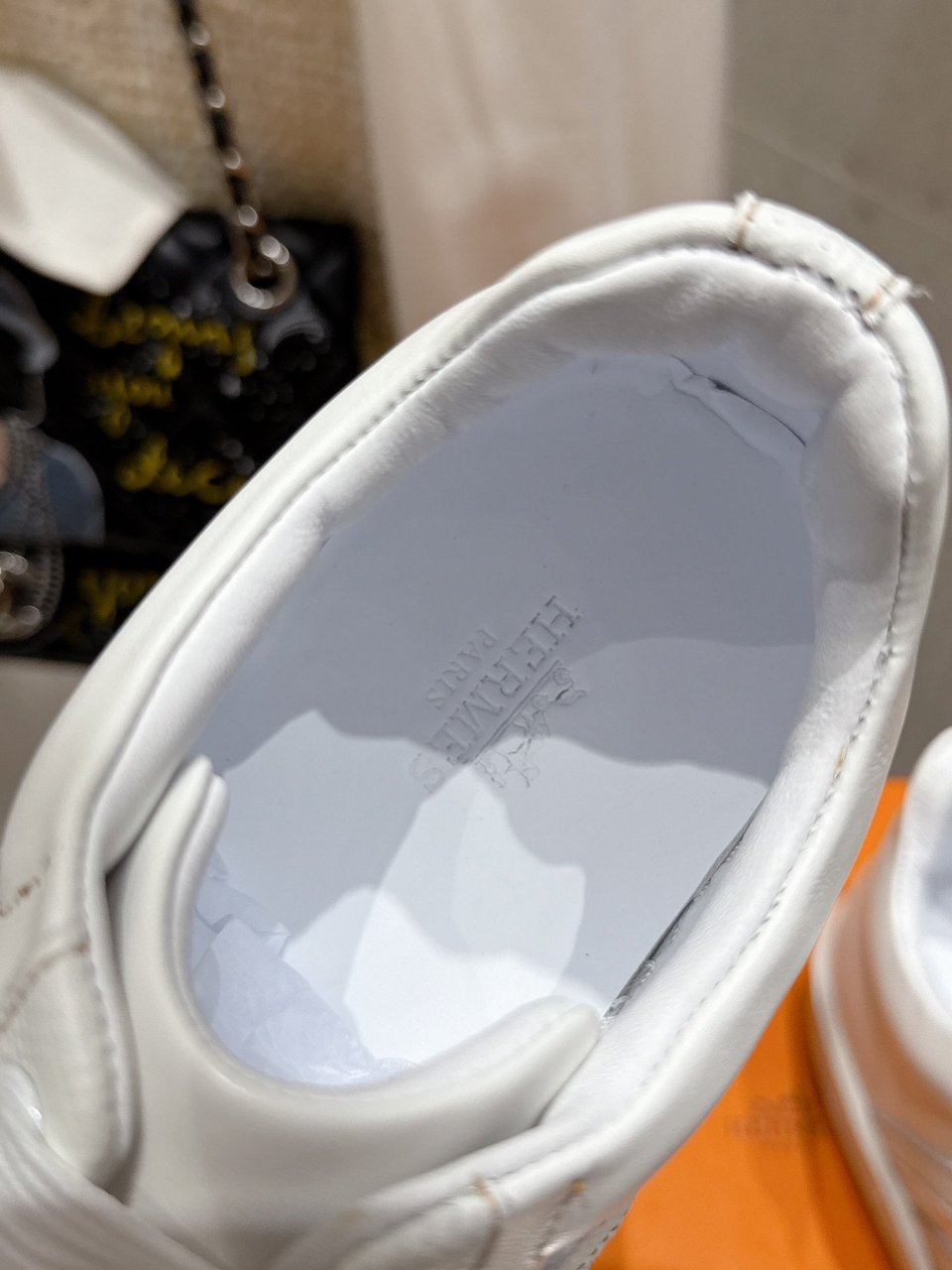 Hermès White Advantage Sneaker- Shoes for Men view 10
