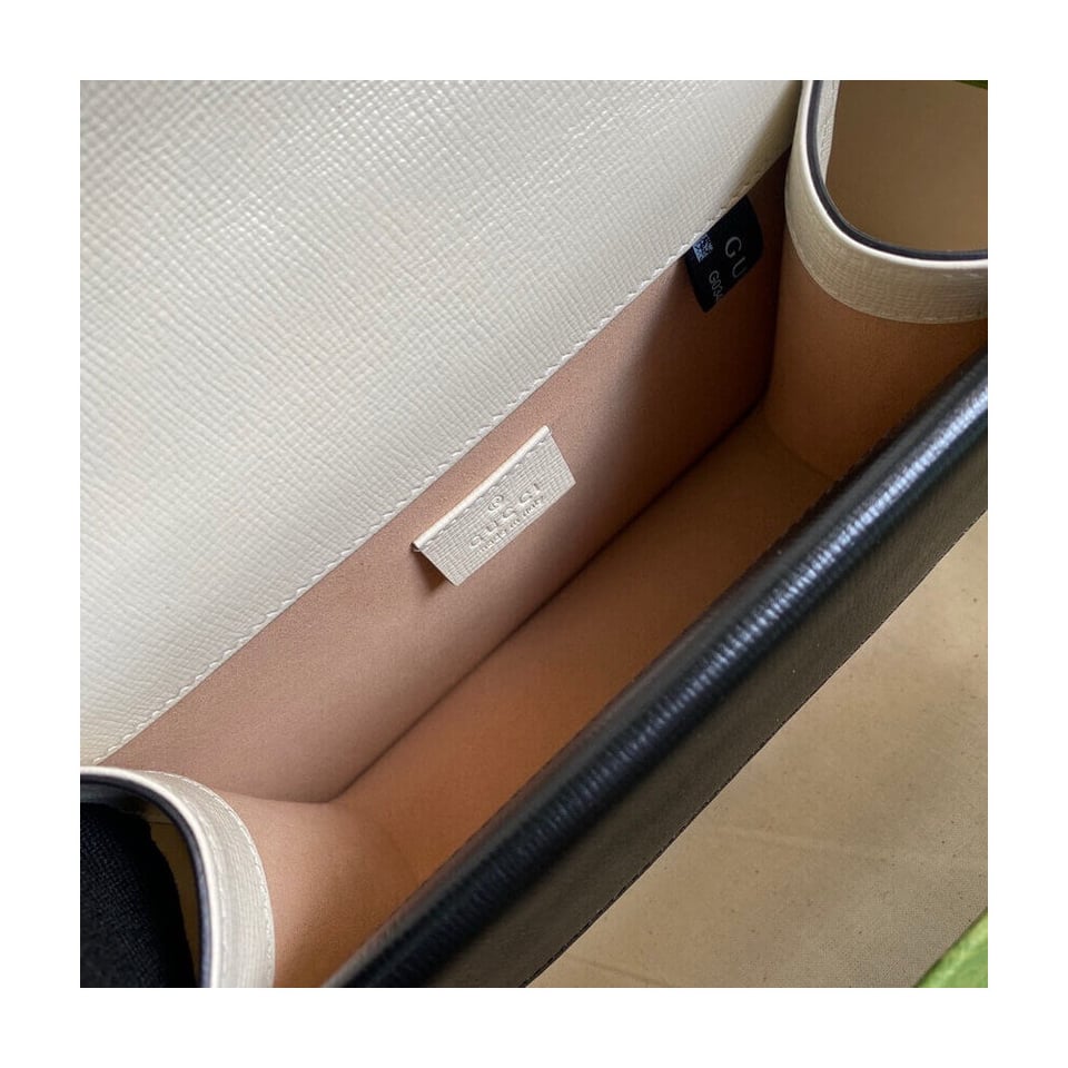 Gucci Dionysus Mini Bag Orange White Leather view 9