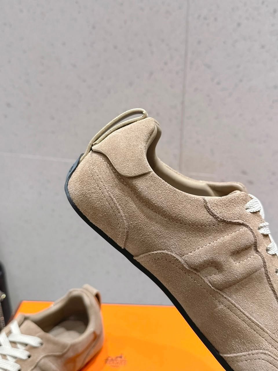 Hermes May Derby Shoe Beige Sable Color Calfskin H261955ZHC9390 view 4