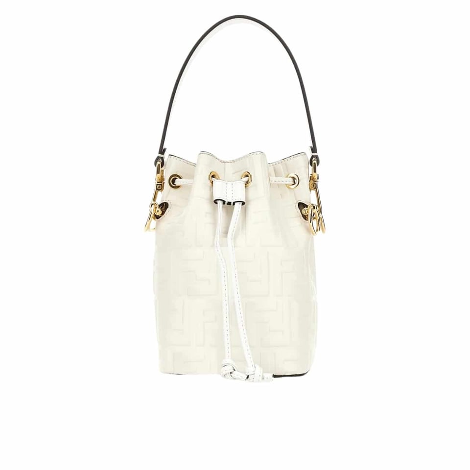 Fendi Mon Tresor Mini Bucket Bag White 16Cm view 2