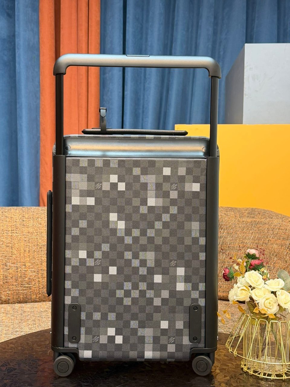 Lv Horizon 55 Carry-On Suitcase Damoflage Black Cabin Luggage 55cm/21.6in view 4