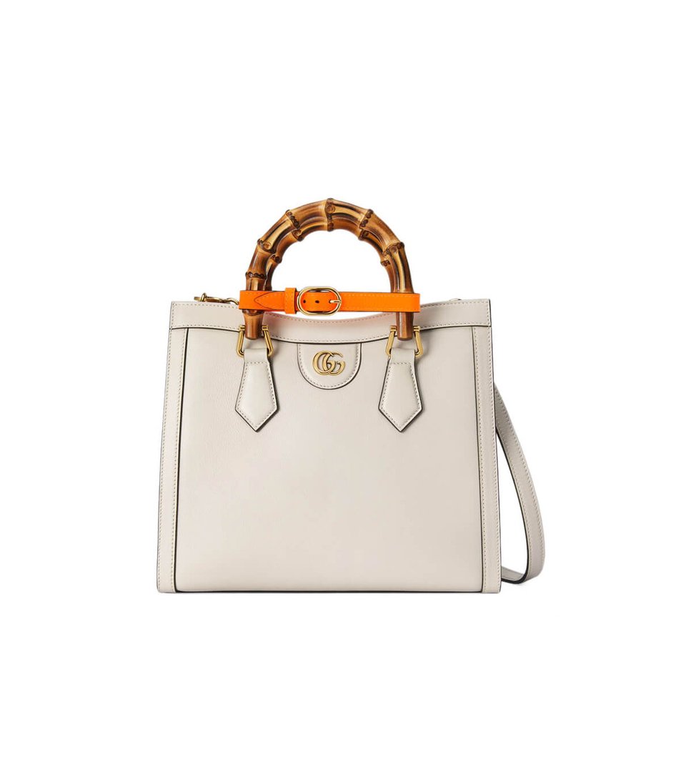 Gucci Diana Small Tote Bag White view 2