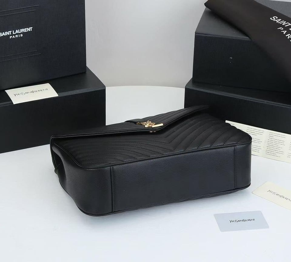 Saint Laurent College Large Chain Bag Black 25Cm view 4