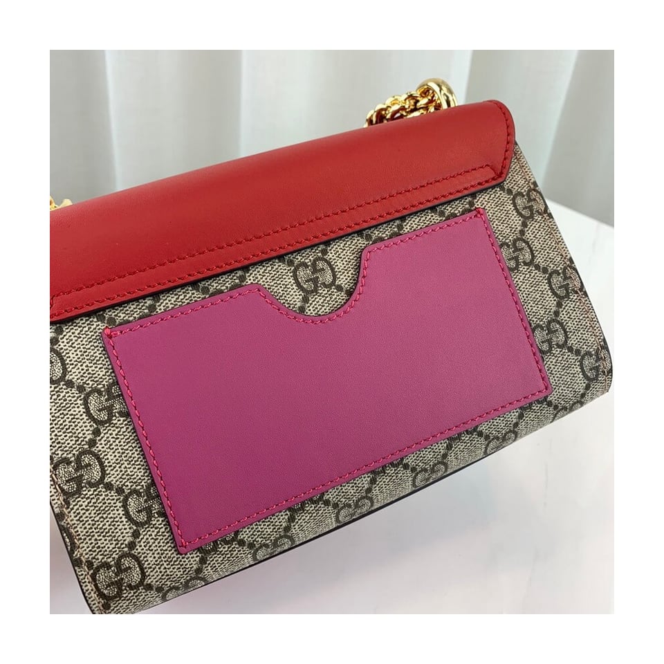 Gucci Padlock Small GG Shoulder Bag Red view 12