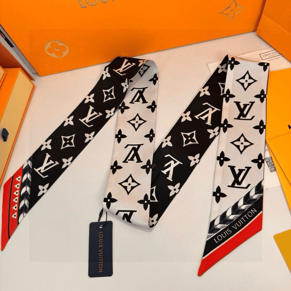 Louis Vuitton Crafty Bi-Colour Bandeau Scarf view 5